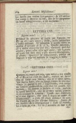 Lettera CXXI. - Der hundert und vierzigste Brief