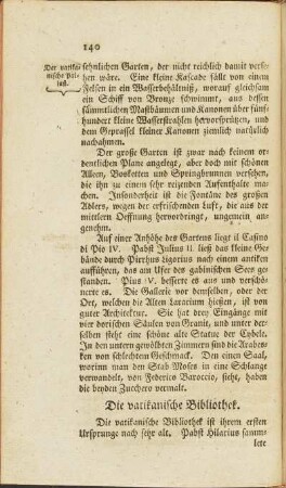 Die vatikanische Bibliothek.