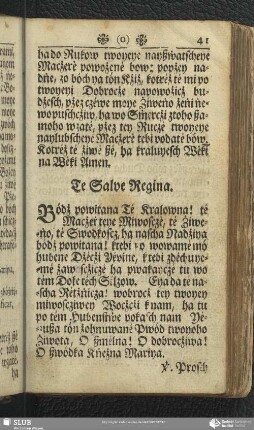 Te Salve Regina