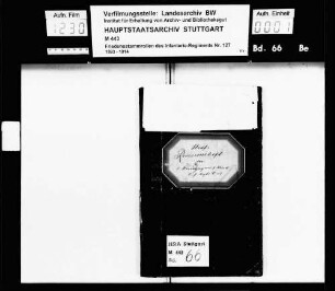 Revisionsheft zu den Strafbüchern der 3. Kompanie 1895-1914