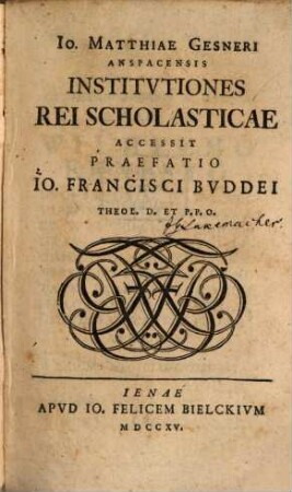 Institutiones rei scholasticae