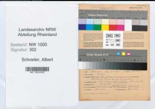 Entnazifizierung Albert Schrader, geb. 07.01.1899 ()