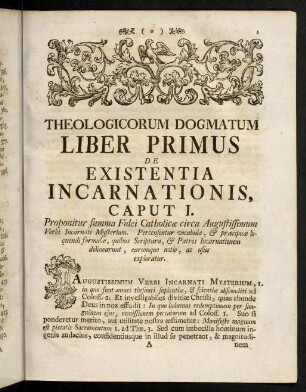 1-54, Liber Primus