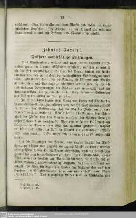 Zehntes Capitel. Frühere wohlthätige Stiftungen
