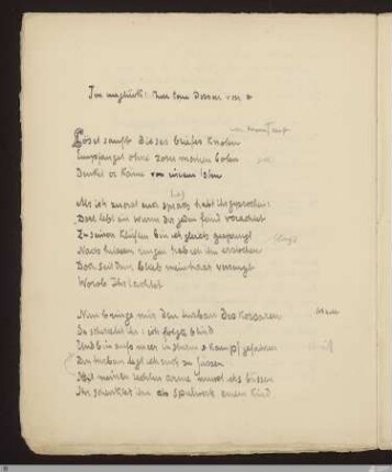 Im unglücklichen tone dessen von : [SW III: H2]; [SW III, S. 49/132-133]