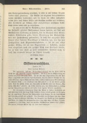 Missionsrundschau. Indien IV