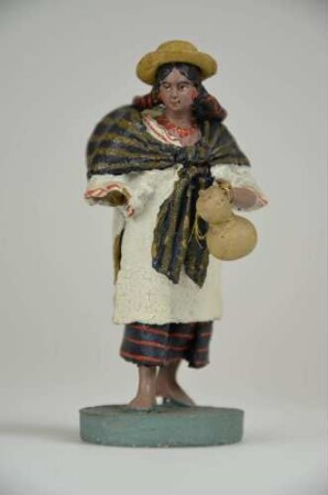 Genrefigur "Frau mit Flaschenkürbisgefäß"