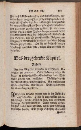 Das dreyzehende Capitel.