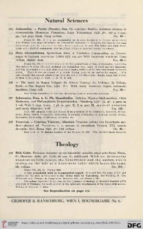 Natural Sciences (No. 354 - 358)