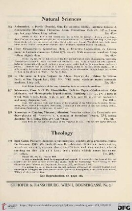 Natural Sciences (No. 354 - 358)