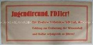 Aufruf an die FDJ zur Aneignung von Wissenschaft und Kultur