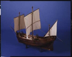 Vollmodell der spanischen Karavelle "Pinta", um 1492, Maßstab 1:25