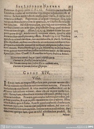 Caput XIV. Visus.