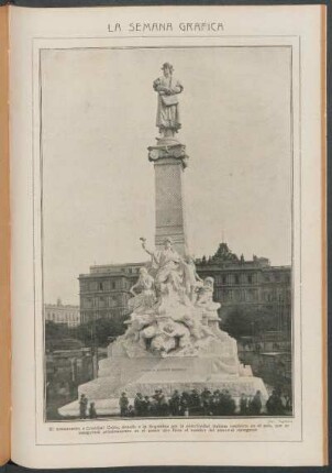 El monumento a Cristóbal Colón