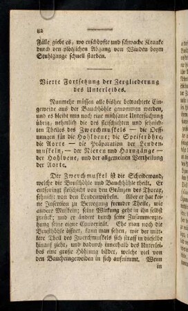 82-89, Vierte Fortsetzung der Zergliederung des ...