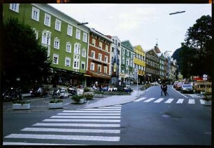 Kufstein: unterer Stadtplatz, Häuserfront