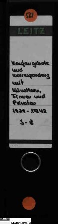Korrespondenz insbesondere mit Bezug auf Kaufangebote mit Künstlern, Firmen und Privatpersonen (Ablage von S bis Z)