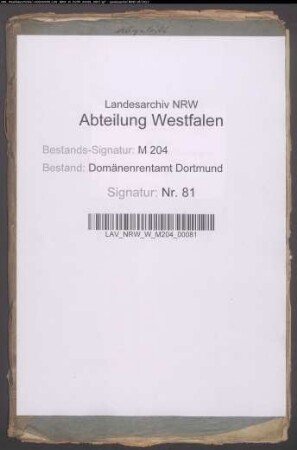 Verpachtung des ehemals Deutschordenskommende Brackel gehörenden Ernstens-Kottens. (1771 und 1796 Ernst-Müllers-Kotten) in Brackel, Umwandlung der Pachtabgaben in Geldrente und deren Ablösung.