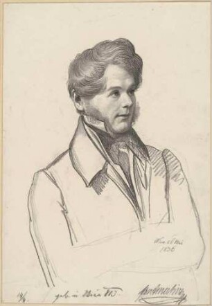 Bildnis Amerling, Friedrich von (1803-1887), Maler