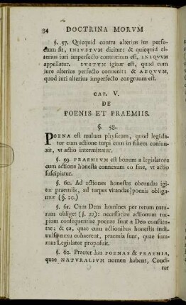 Cap. V. De Poenis Et Praemiis