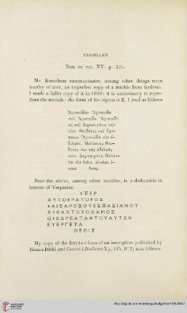 Note on vol XV. p. 335