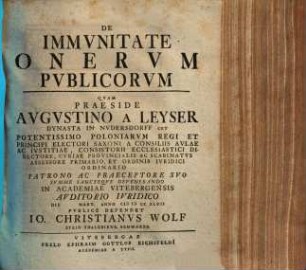 De immunitate onerum publicorum