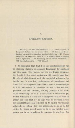 V. (IV.) Afdeeling Madoera