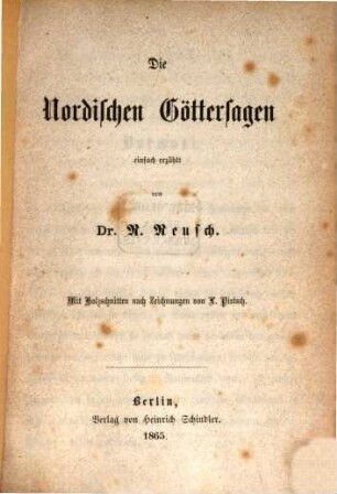 Die Nordischen Göttersagen