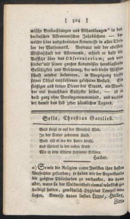 Selle, Christian Gottlieb