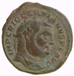 Münze, Follis, 304 - 305