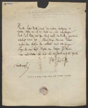 Brief an Georg Heinrich Pertz : o.D.