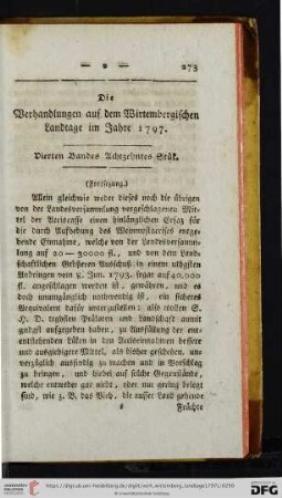 Vierten Bandes Achtzehntes Stuek.