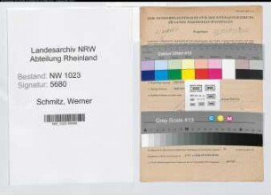 Entnazifizierung Werner Schmitz , geb. 17.05.1904 (Oberstudienrat)