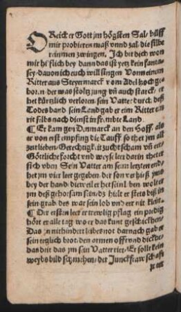 O Reicher Gott jm högsten Sal/ hilff || mir probieren maß vnnd zal/