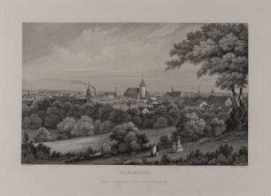 Brandenburg an der Havel: Stadtansicht vom Marienberg (Brandenburgisches Album, Blatt 9)