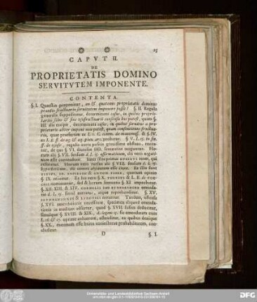 Caput II. De Proprietatis Domino Servitutem Imponente.