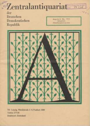 Nr. 933: Graphik Städteansichten