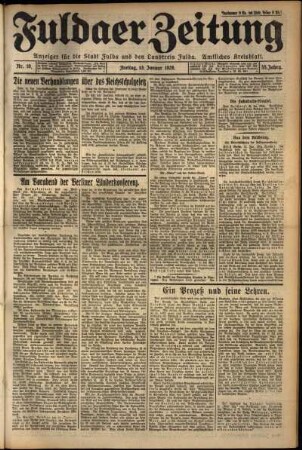 Ausgabe vom Freitag, den 13. Januar 1928.