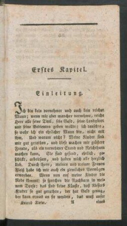 Erstes Kapitel. Einleitung