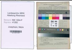 Entnazifizierung Maria Josephson , geb. 27.11.1888 (Lehrerin)
