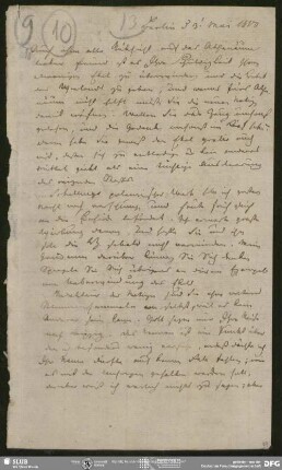 Eigenh. Brief von Friedrich Schleiermacher an August Wilhelm von Schlegel, Berlin, 03.05.1800
