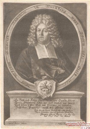 Wolf Magnus Schweyer, Bankier in Nürnberg; geb. 1641; gest. 1701