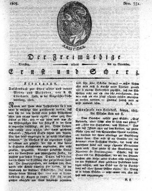 Nro. 231, Dienstag den 19. November