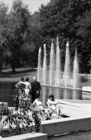 Bad Bellingen: Springbrunnen im Kurpark