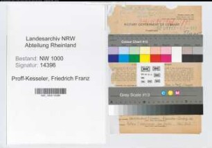 Entnazifizierung Friedrich Franz Von Proff-Kesseler, geb. 02.05.1905 (Landwirt)
