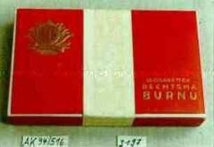 Pappschachtel für 25 Stück Zigaretten "REEMTSMA BURNU"