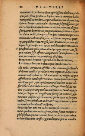Maximi Tyrii Philosophi Platonici Sermones siue Disputationes XLI