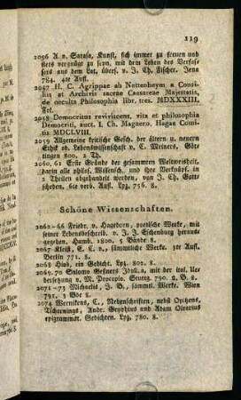119-134, Schöne Wissenschaften
