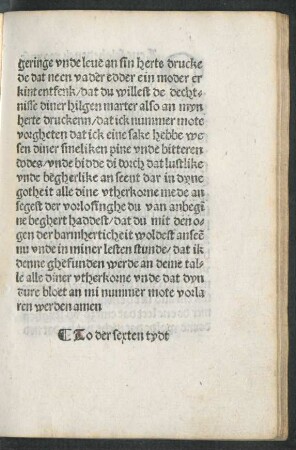 To der sexten tydt