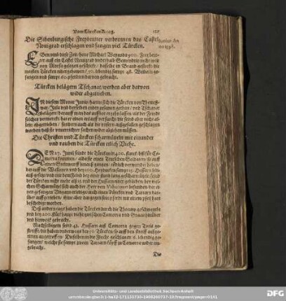 Die Sibenburgische Freybeutter verbrennen das Castel Nouigrad erschlagen vnd fangen viel Türcken.